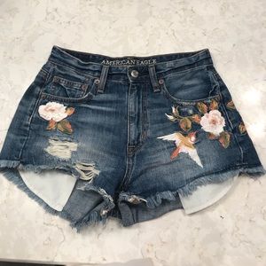 Embroidered shorts
